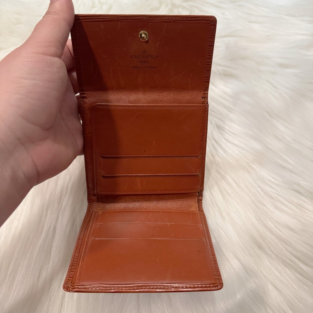 Louis Vuitton Vintage Epi Portefeuille Elise Trifold Compact Wallet Kenyan Fawn - Picture 4 of 13